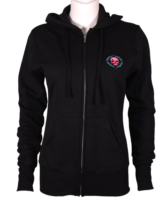 Ladies Gypsy Black Zip-Up Hoodie