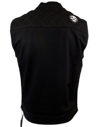 Premium Black Denim Gun Pocket Riding Vest