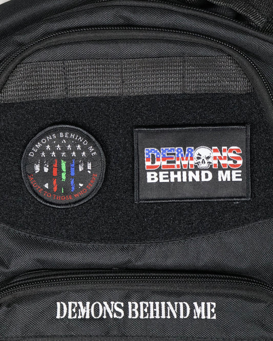 Patriotic Text Woven Velcro Patch