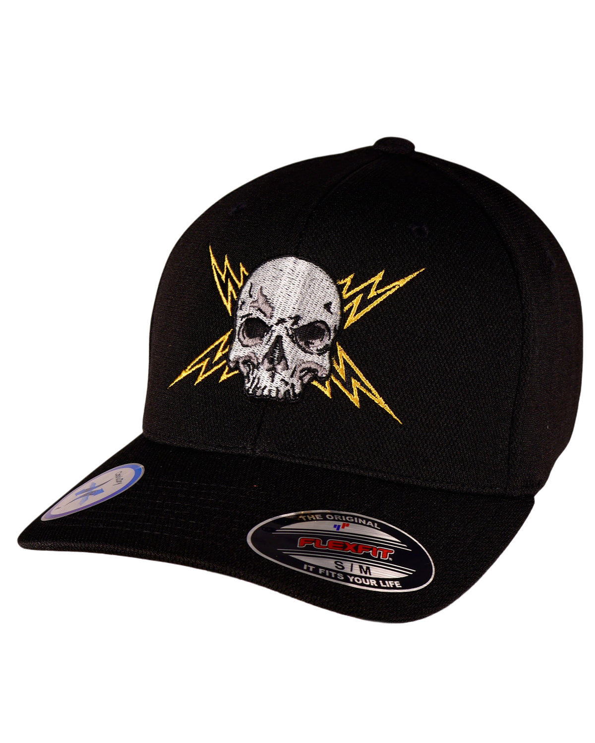 LIMITED EDITION NOVEMBER! Flexfit "Never Fade" Gold Bolt Electric Head Fitted Cap