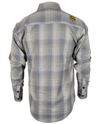 The "Storm" Grey & Gold Flannel (Hidden Snap Collars)