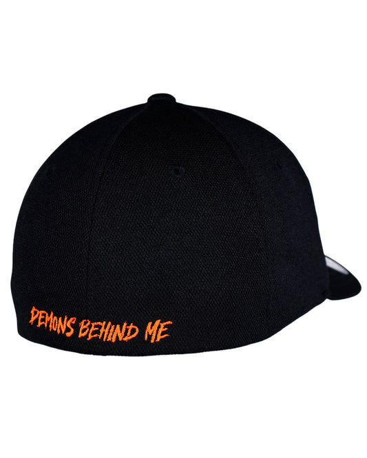 LIMITED EDITION! Jack-O-Lantern Black Flexfit "Never Fade"  Cap