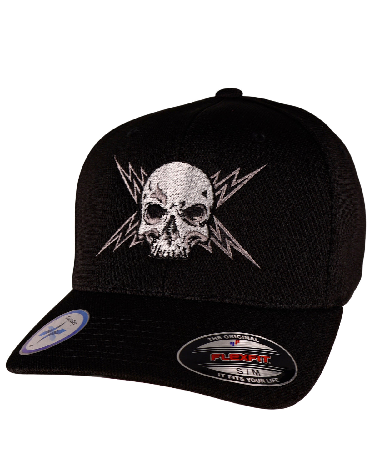 LIMITED EDITION NOVEMBER! Flexfit "Never Fade" Silver Bolt Electric Head Fitted Cap