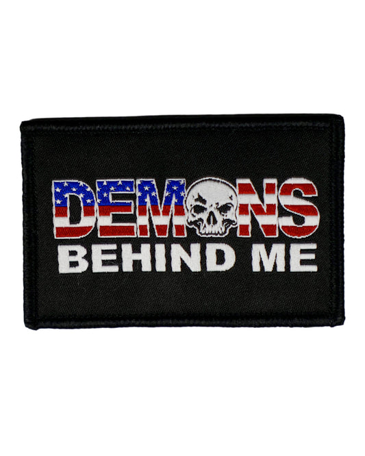 Patriotic Text Woven Velcro Patch