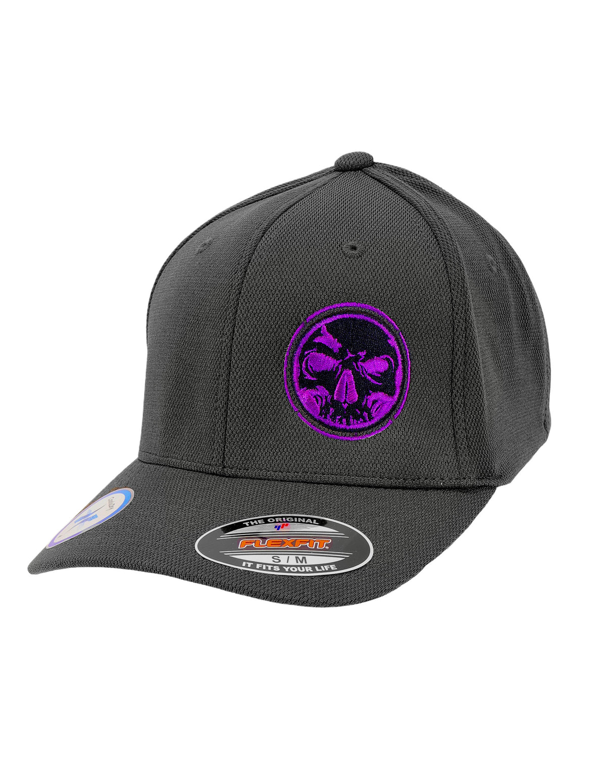 Closeout- Charcoal Flexfit "Never Fade" - Purple Phantom