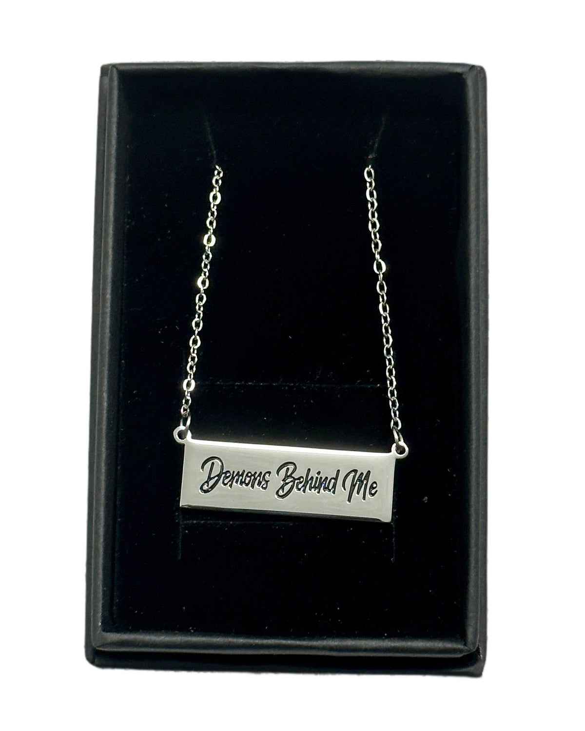 Women's Stainless Steel Bar Necklace