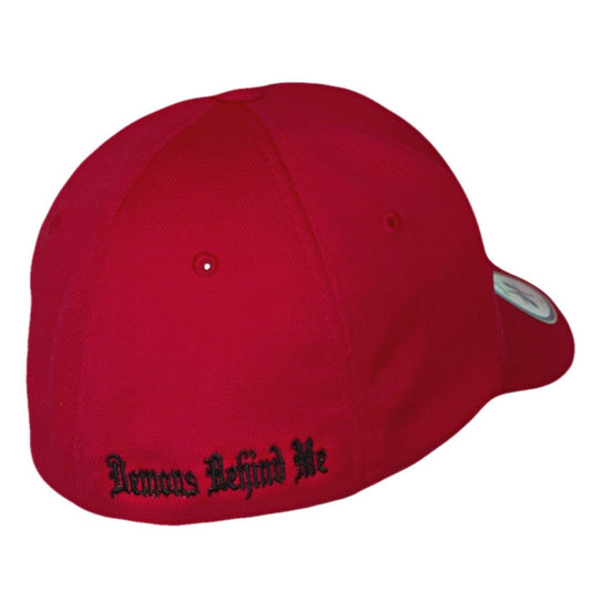 Flexfit "Never Fade" Red Hat - Inverted Maltese Cross