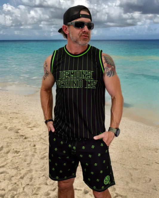 "Lucky" Clover Premium 4-Way Stretch Board Short