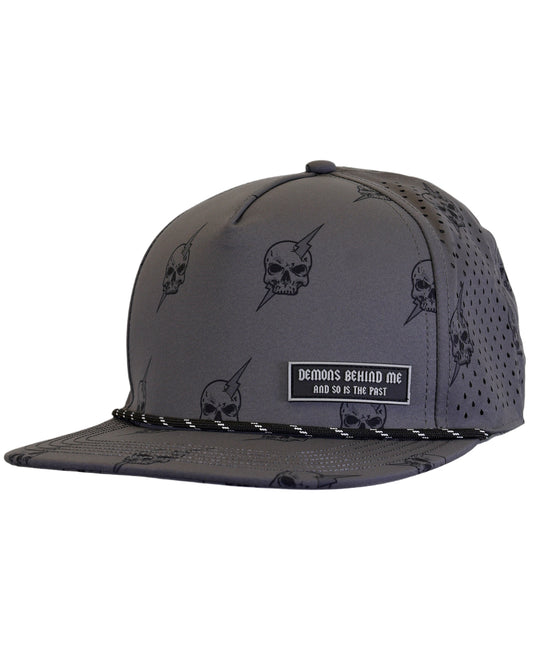 "Electric Head" Laser Cut Adjustable Performance Rope Cap