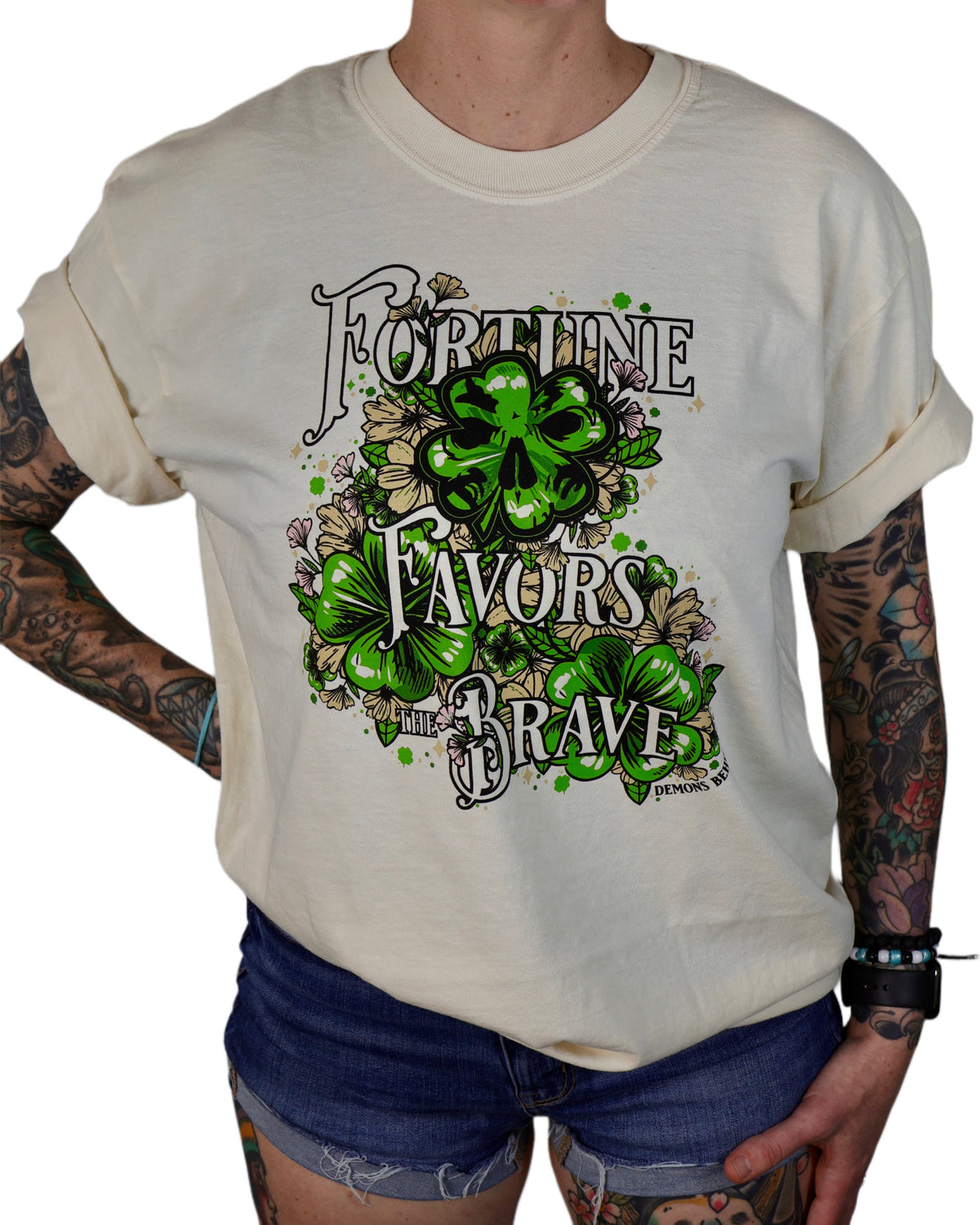 NEW Comfort Colors "Fortune Favors" Adult Heavyweight T-Shirt