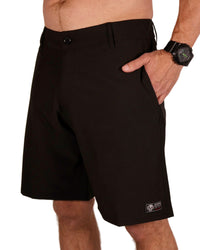 Black Stretch Hybrid Shorts