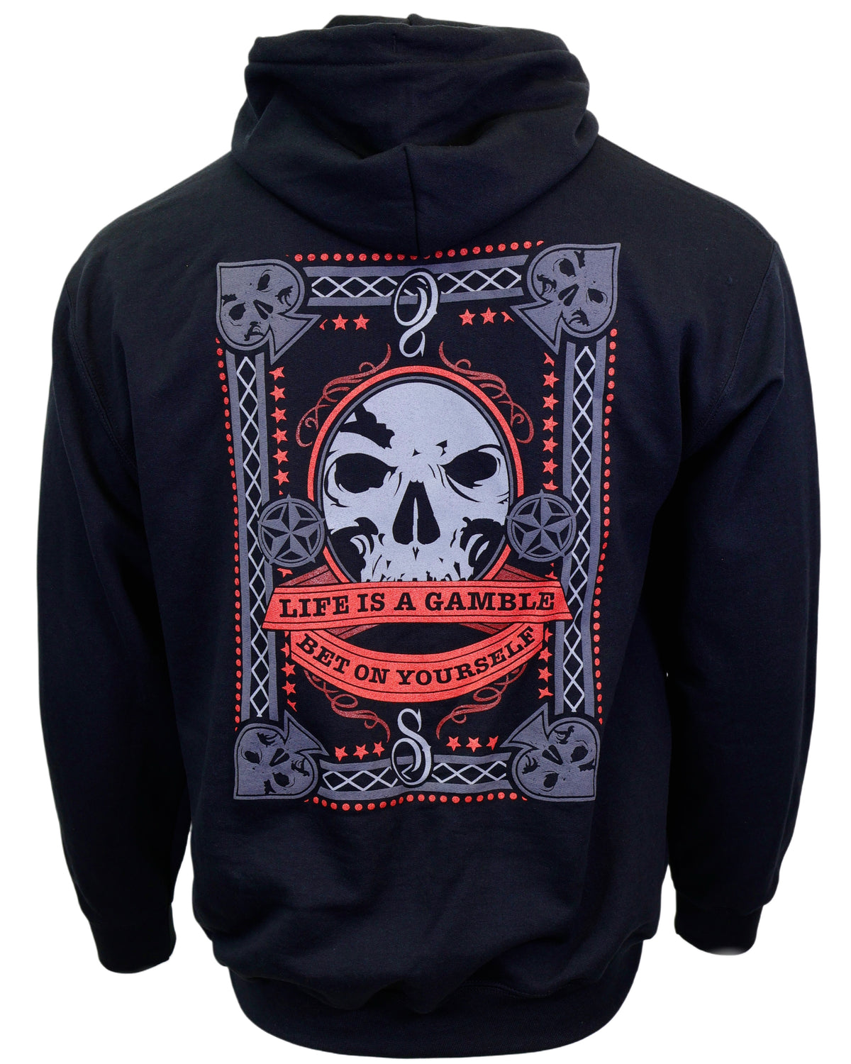 The "Gambler" Black Premium Hoodie w/3D Puff Printing