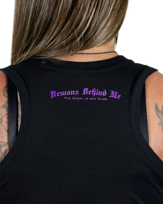 Semicolon Racerback Black & Purple