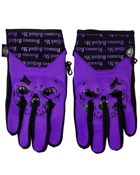 NEW! Big Skull Padded Riding Gloves