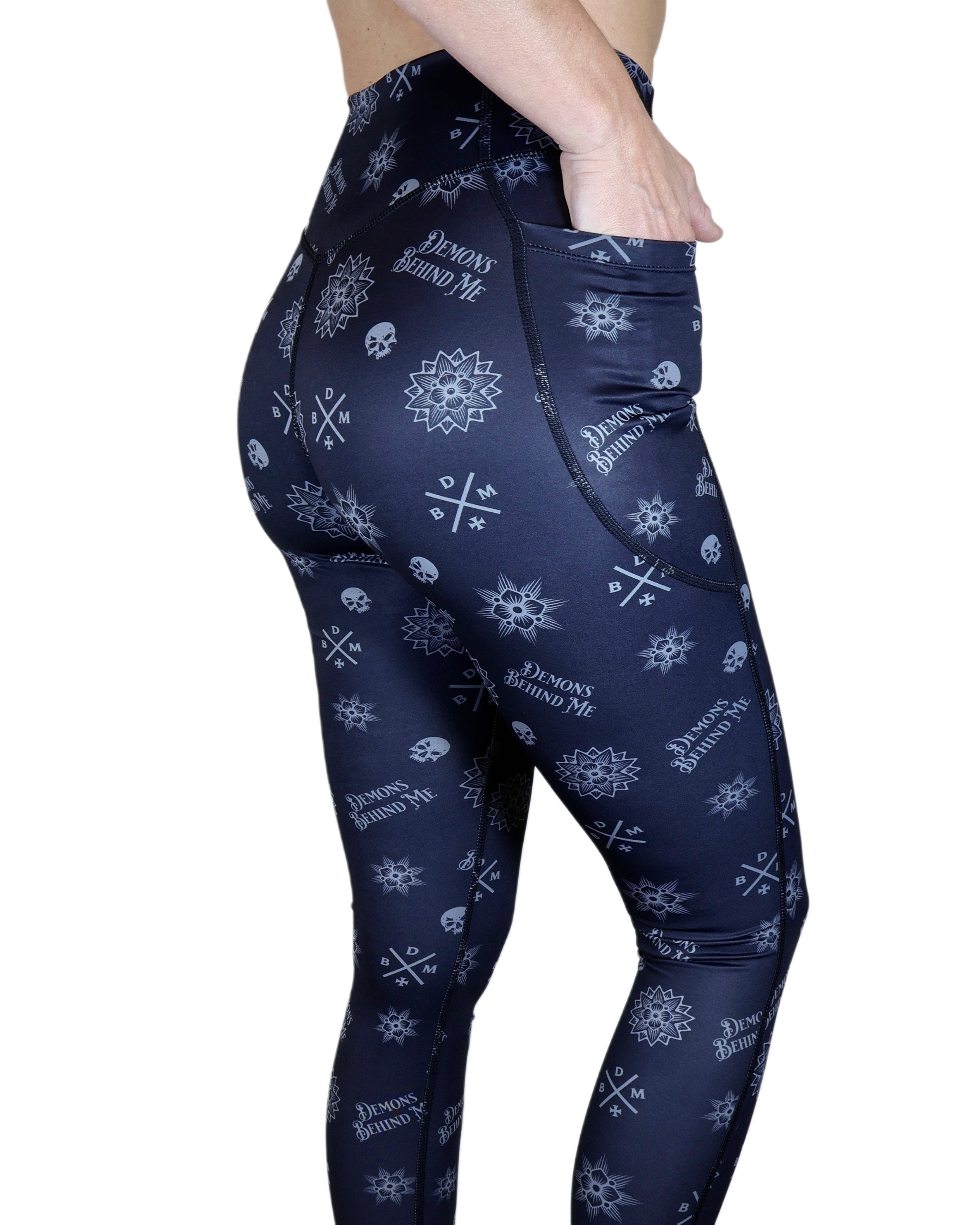 Bandana Print High-Waisted Black Ultra Premium Leggings