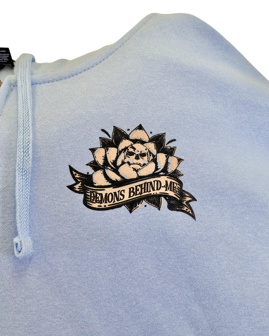 “Lotus 2.0” Ice Blue full-zip hoodie product image