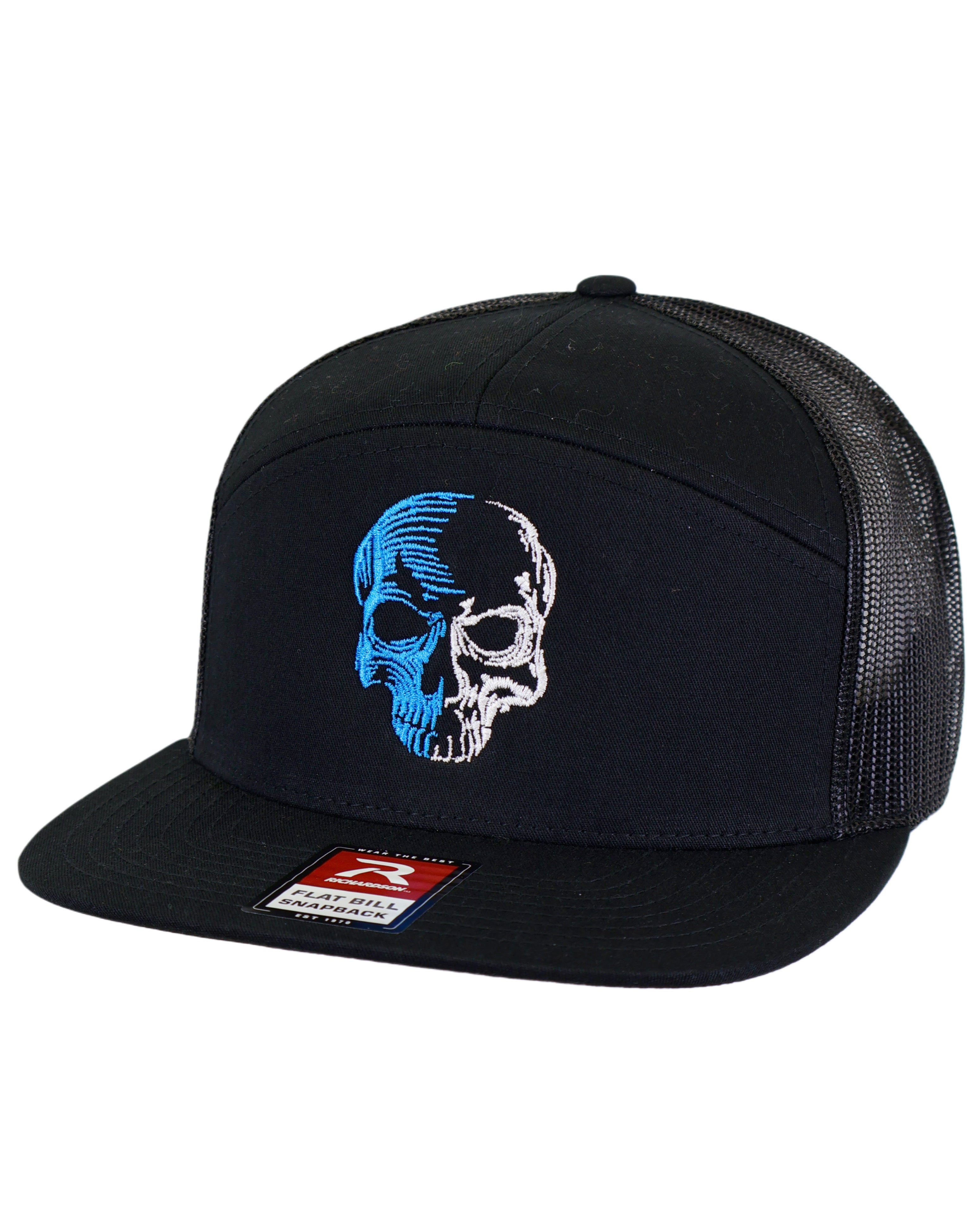LIMITED EDITION Richardson 7 Panel Adjustable Cap - Two Tone Skull