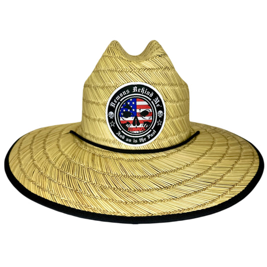 NEW! Patriotic Patch Straw Hat