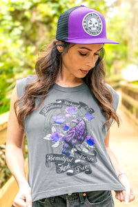 NEW! "Raven" Garment Dyed Muscle Tank