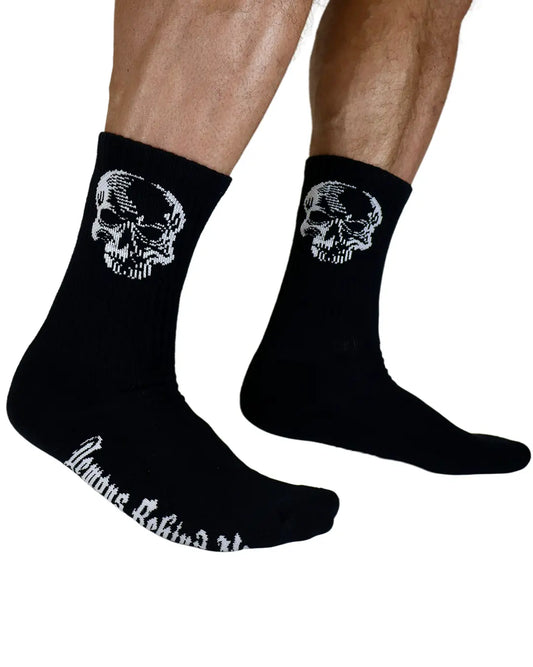 "Two-Tone Skull" Performance Athletic Socks (Pair)