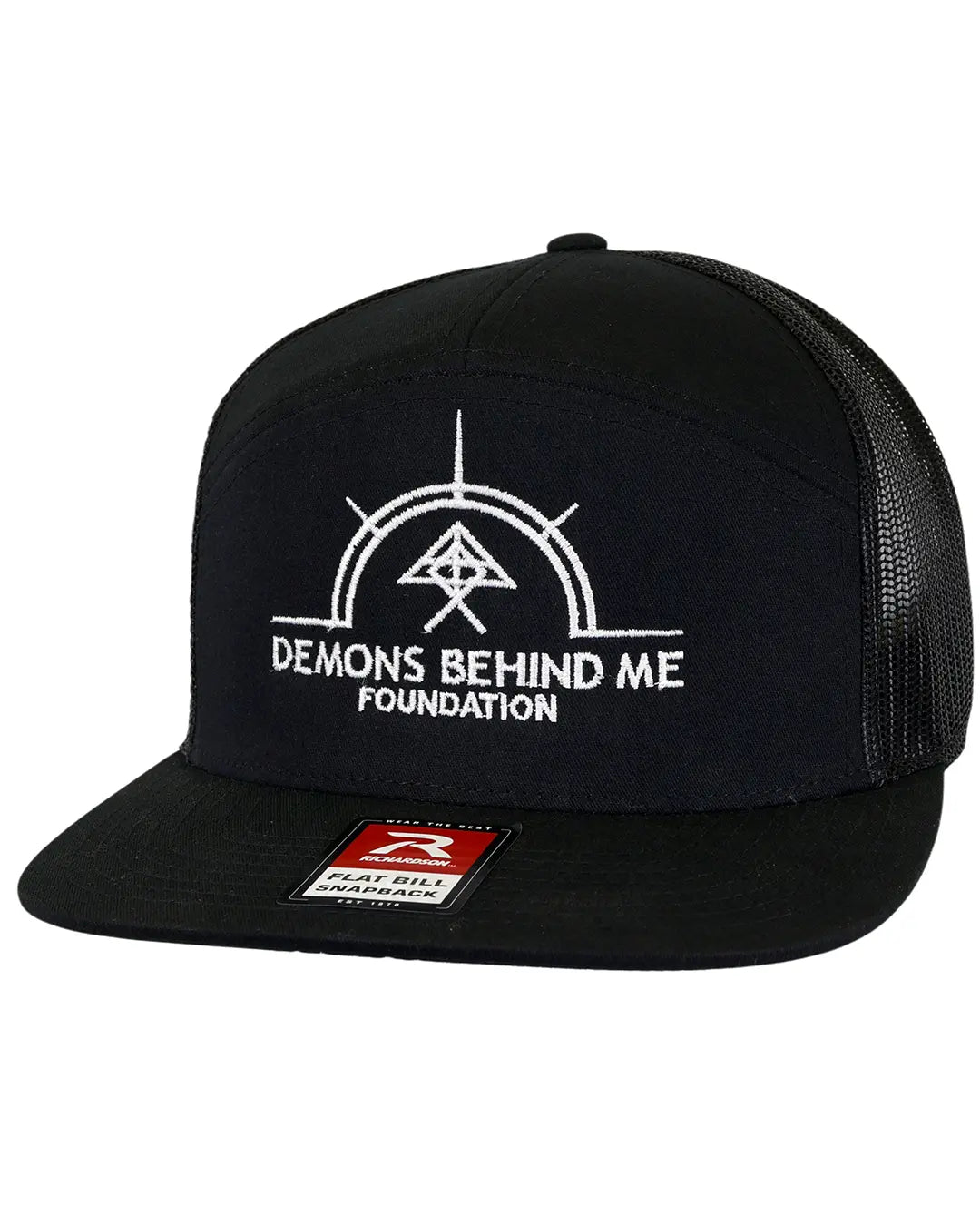 "Demons Behind Me Foundation" Richardson 7 Panel Embroidered Adjustable Cap