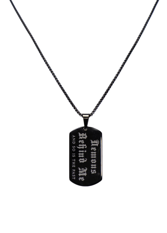 NEW! Stainless Steel Double-sided Dog Tag Necklace (2 Color Options)