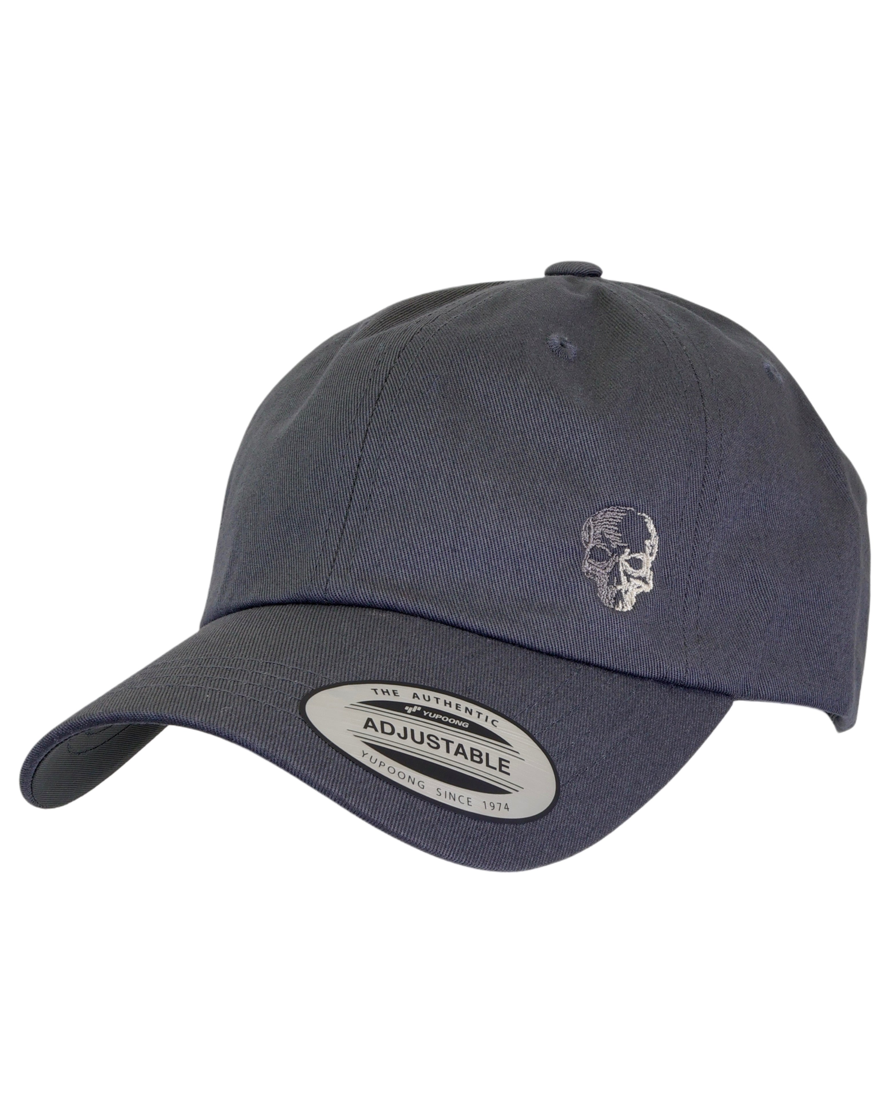 LIMITED EDITION Small Two-Tone Skull Embroidered Adjustable Cap