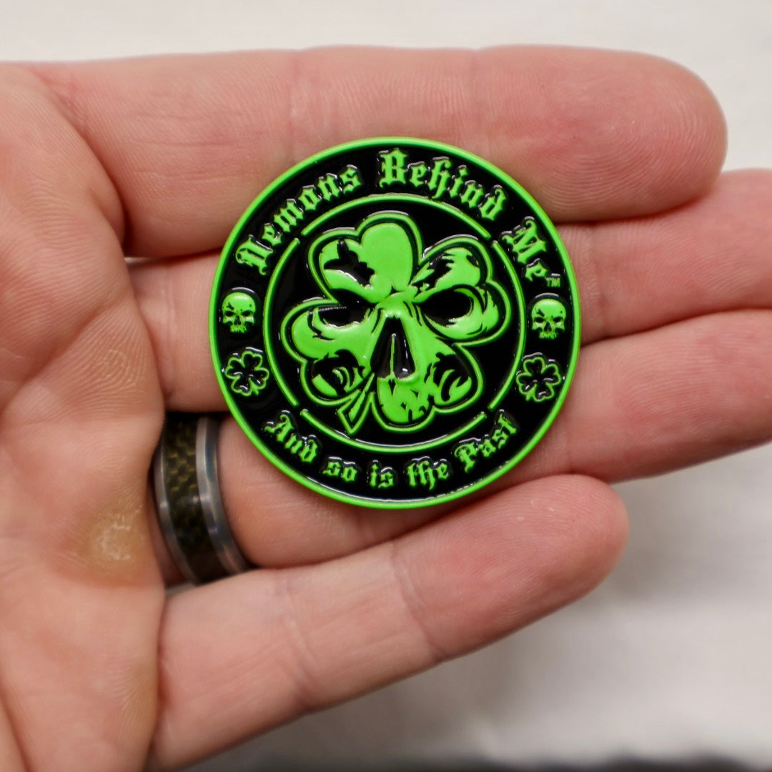 NEW! Clover Two-Sided, 3D Challenge Coin