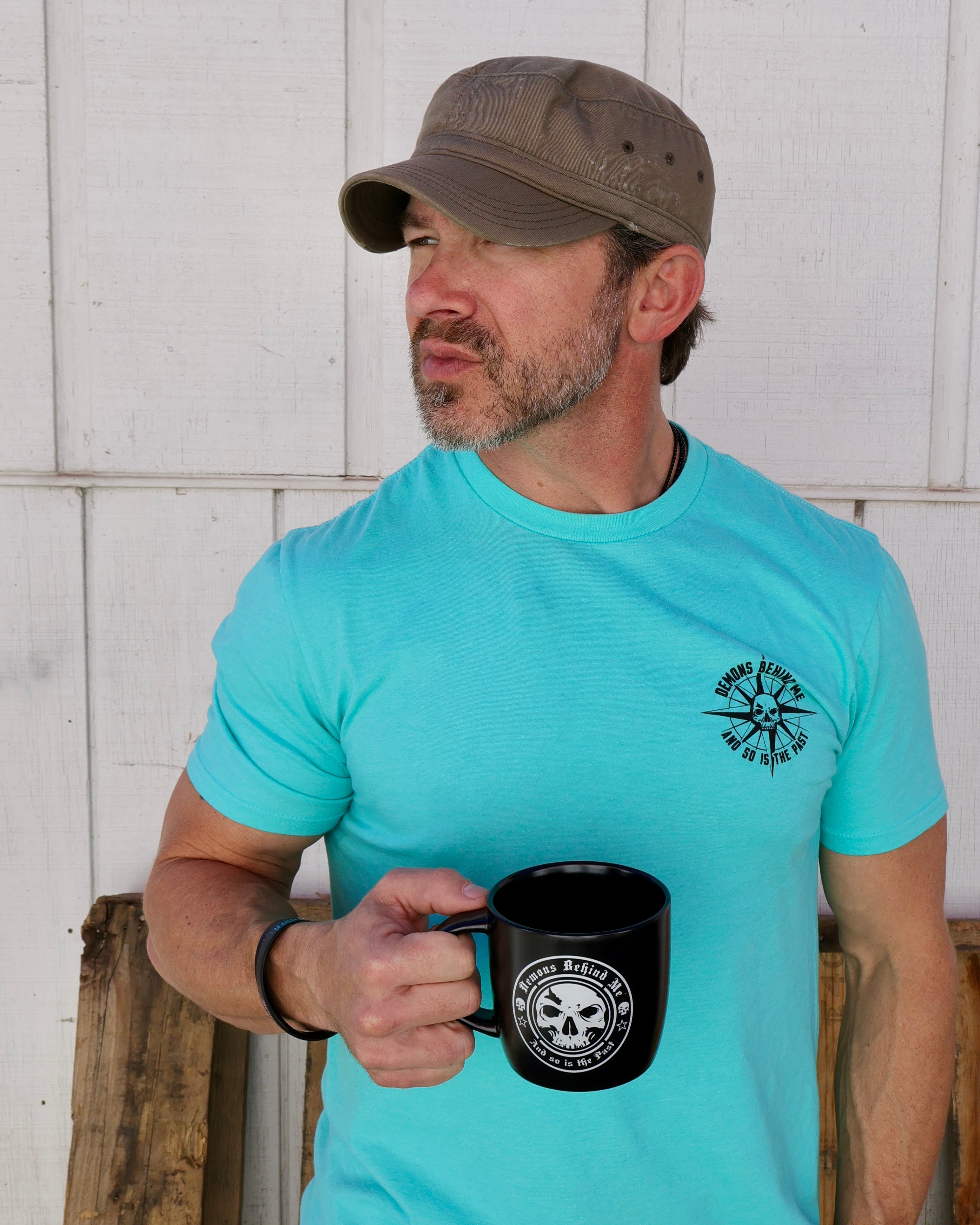 Large Ceramic Double Sided Coffee Mug (15 oz.)