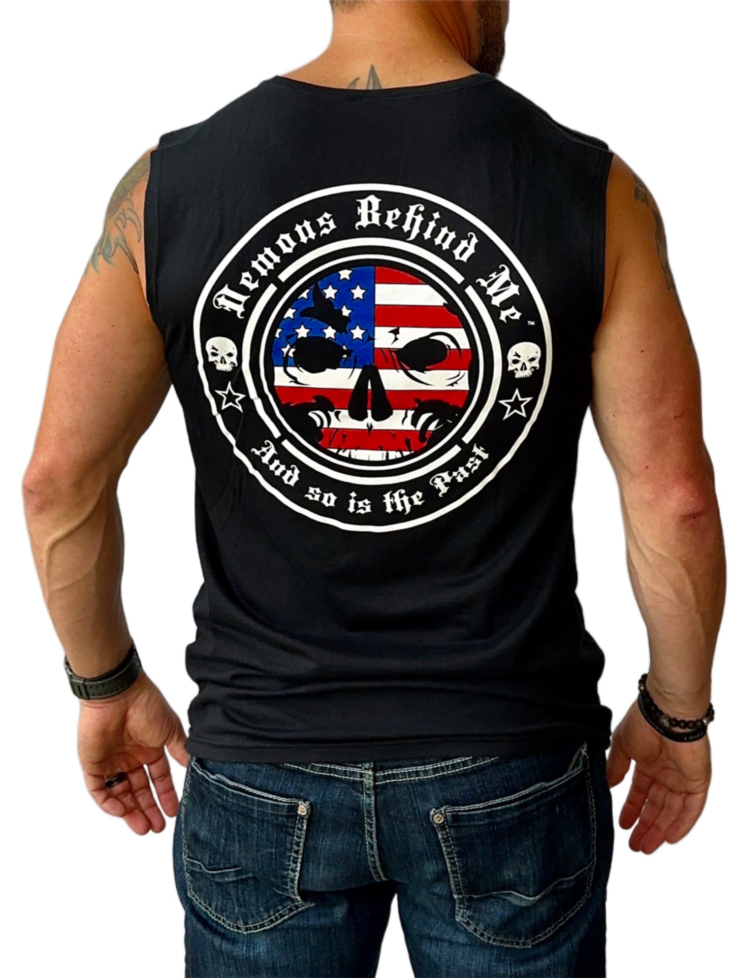 NEW! Men's Patriotic Cut-off T-Shirt