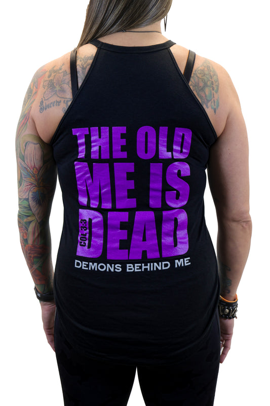 Women's OLD ME IS DEAD Rocker Tank Top