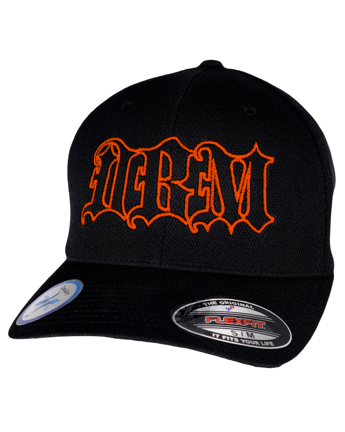 Closeout- Pick Your Thread Color Flexfit "Never Fade" Big DBM Outline Cap