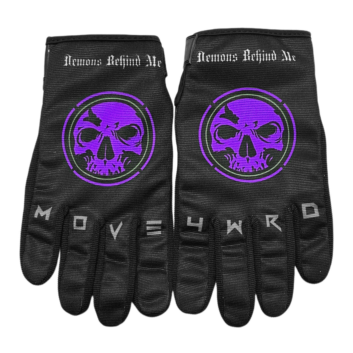 Black Gloves - Purple Logo