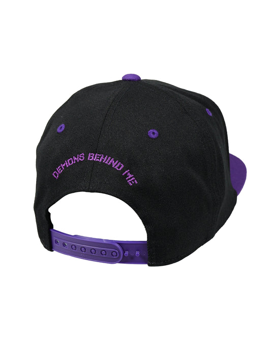 Purple/Black Semicolon Snap Back- Flexfit 110