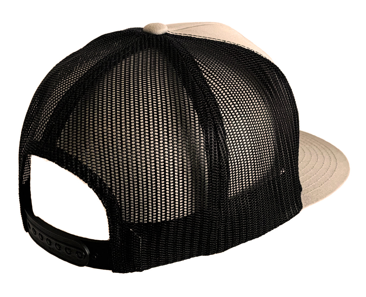 Warm Gray/Khaki & Black Classic Trucker Patch Hat