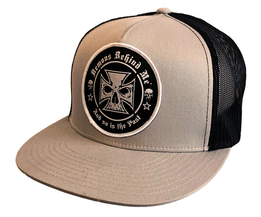 Warm Gray/Khaki & Black Classic Trucker Patch Hat