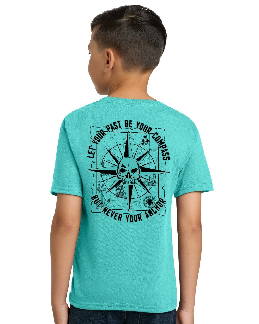 Youth Nautical Compass Unisex Moisture Management T-Shirt