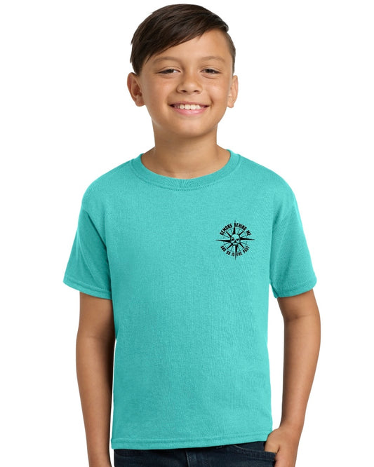 Youth Nautical Compass Unisex Moisture Management T-Shirt