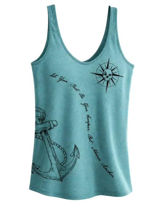 Nautical Compass Premium V-Neck Tank