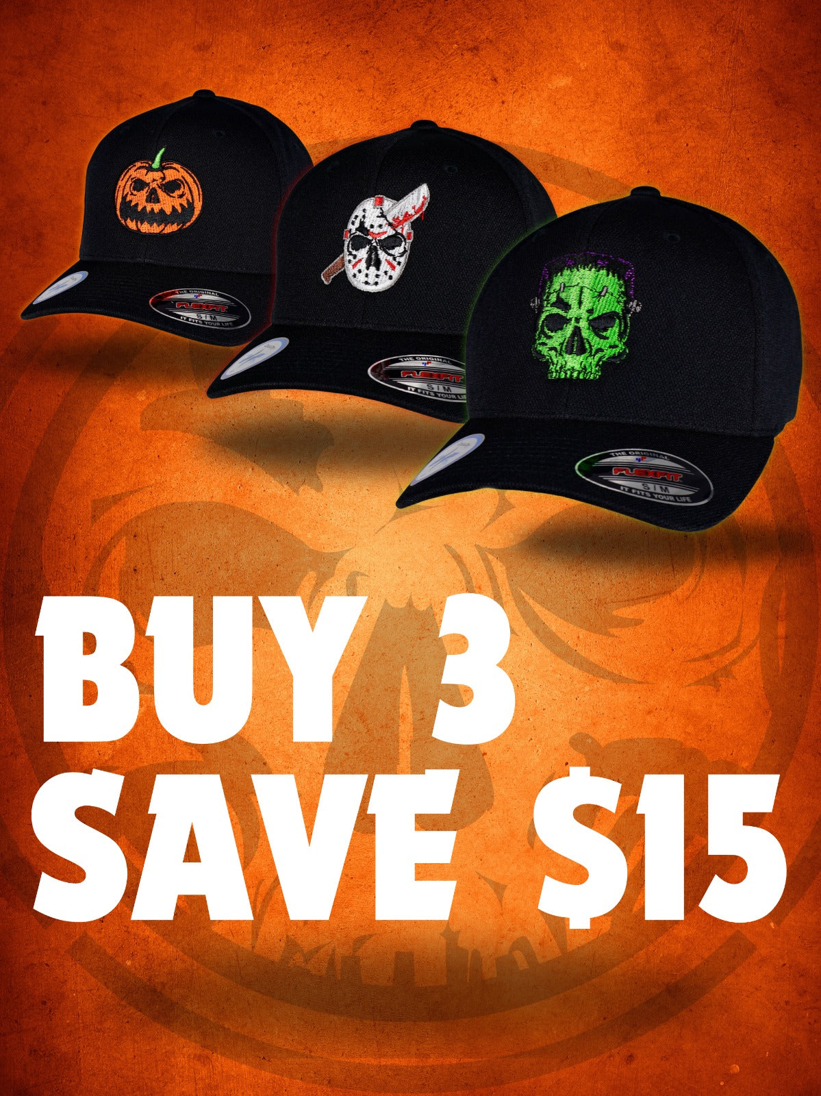 Buy 3 Horror Caps SAVE $15!