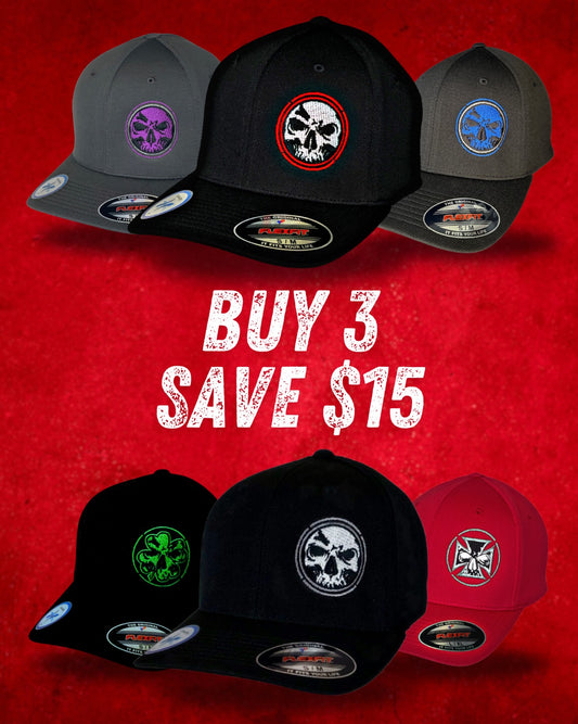 Buy 3 Never Fade Caps SAVE $15!