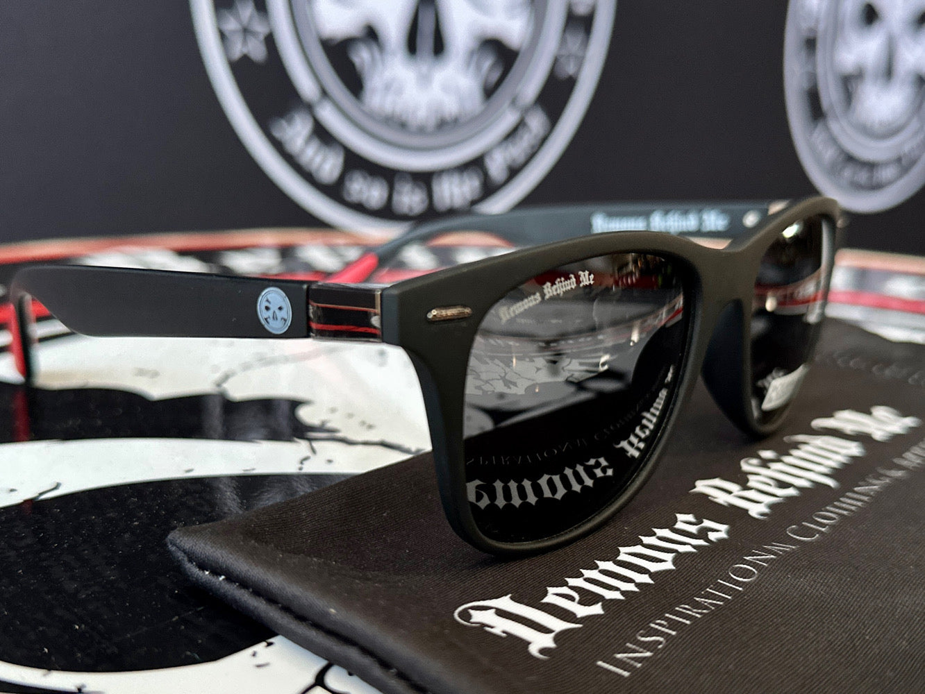 NEW! "The Classic" Matte Black Branded Polarized Sunglasses