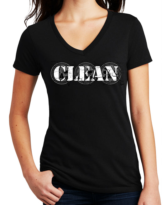 Women's CLEAN Light-Weight V-Neck T-Shirt