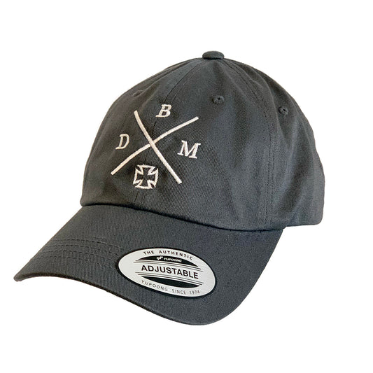 Gray Embroidered Adjustable Cap