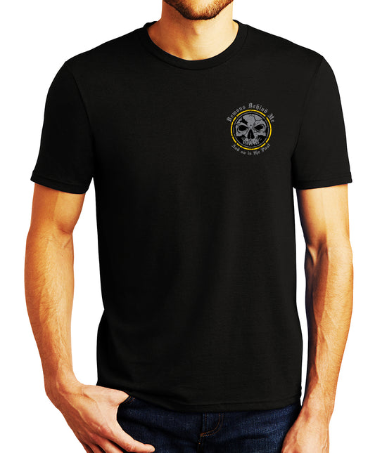 Men's New Gold Logo Light-Weight Black T-Shirt