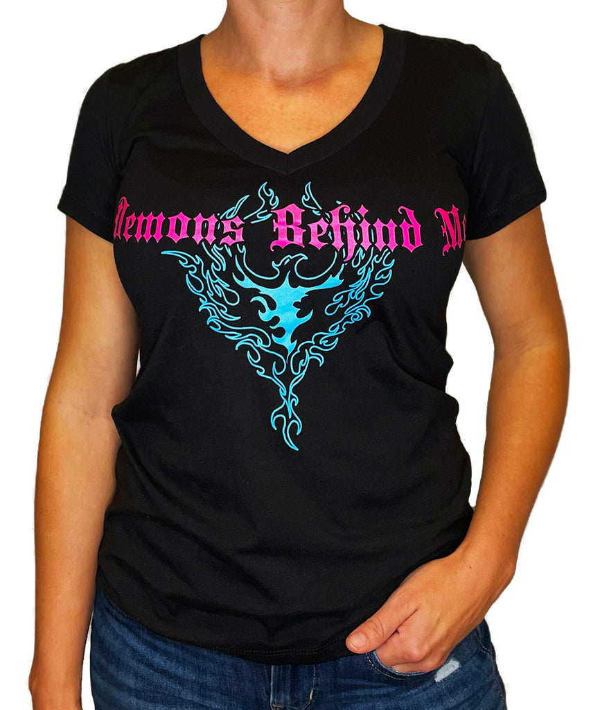 Women's Phoenix Rising Deep V T-Shirt