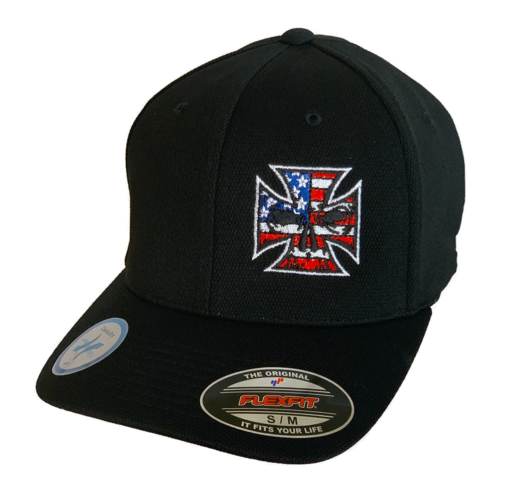 Flexfit "Never Fade" Patriotic Maltese Cross Hat
