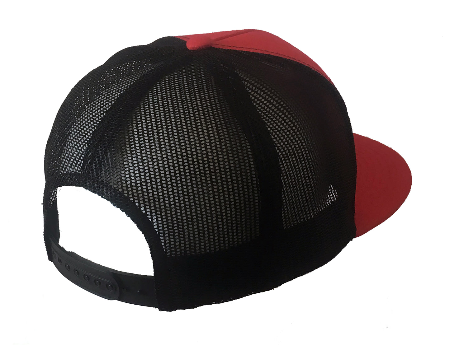 Red & Black Classic Trucker Cross Patch Hat