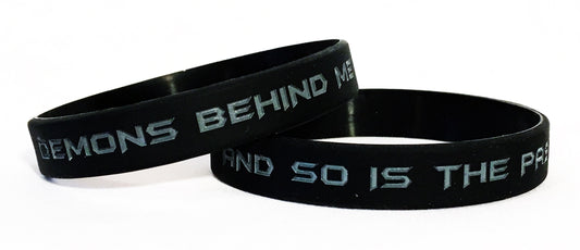 "Demons Behind Me And So Is The Past" Wristbands (2)