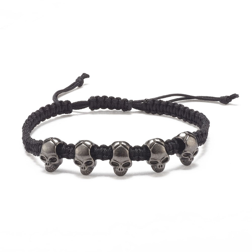 NEW! Skulls - Adjustable Bracelet (Black or Silver Skulls) – Demons ...